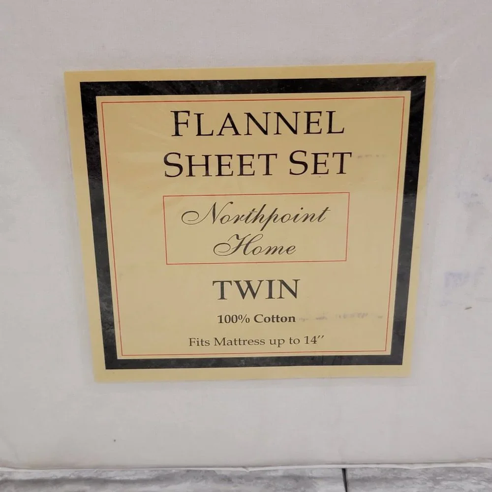 Northpoint Home Twin Flannel Sheet Fit Matresses up‎ to 14